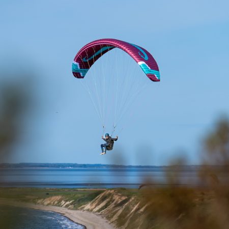 Flare Moustache2 in Toftum Bjerge Langsamflug mit Parakite